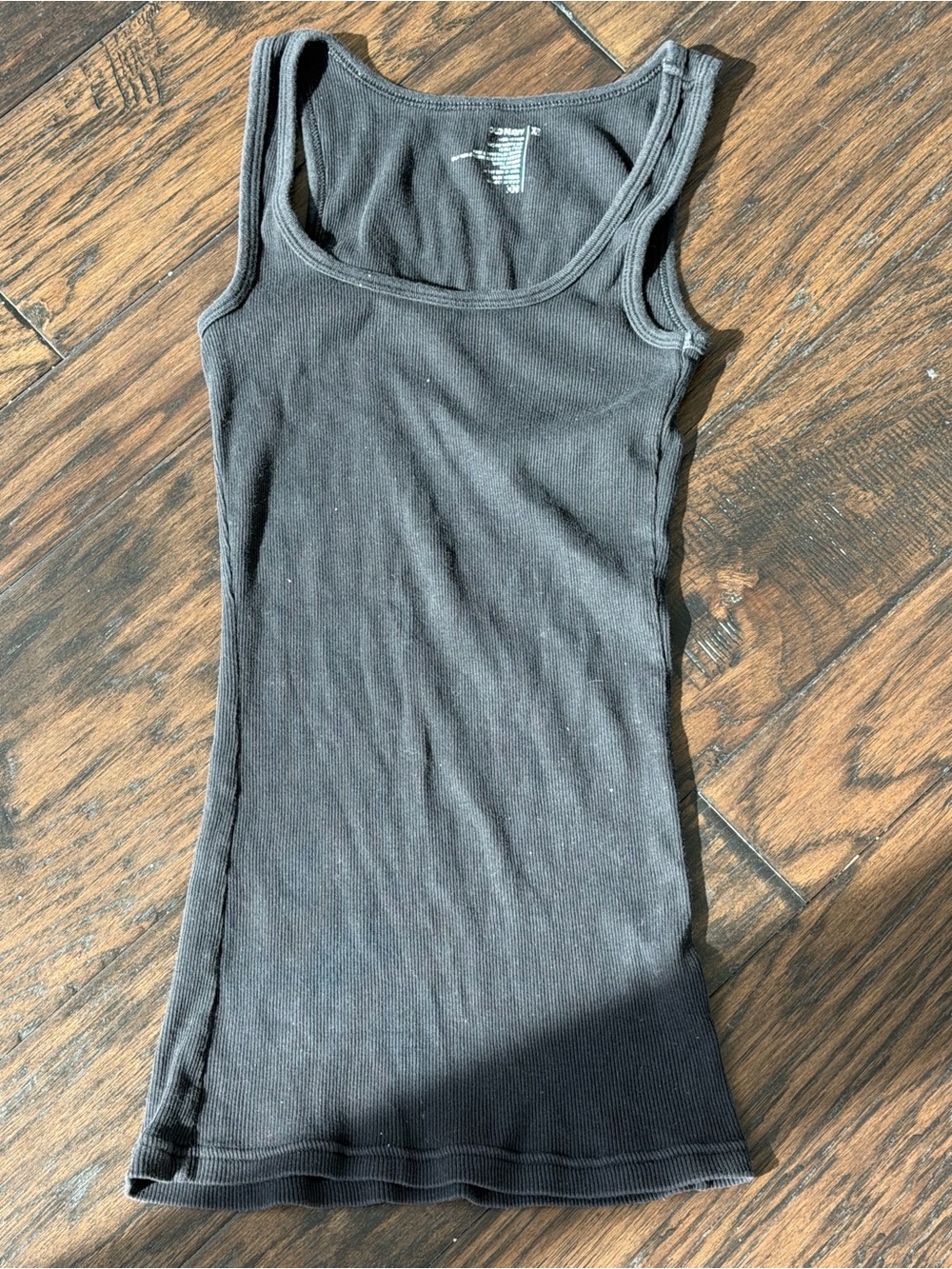 Old navy black long tank top y2k